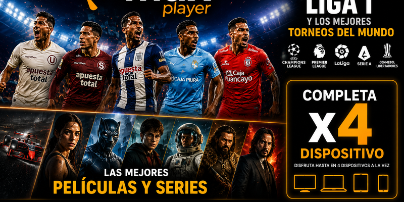 MAX PLAYER X 4 DISPOSITIVO - 30 DIAS